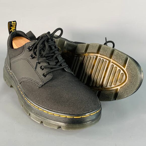 DR. MARTENS Size 10 Reeder Black Nylon Chunky Sole Lace Up Shoes main image 4